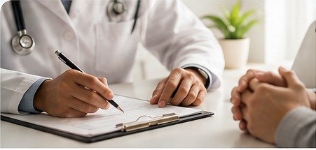 General medical consultation and review of health reports