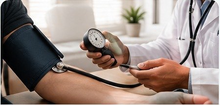Blood pressure assessment during a medical consultation